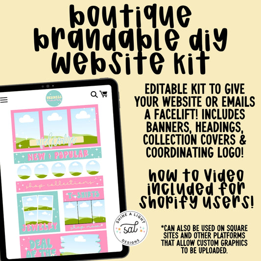Boutique Brandable 2025 Website + Email Kit