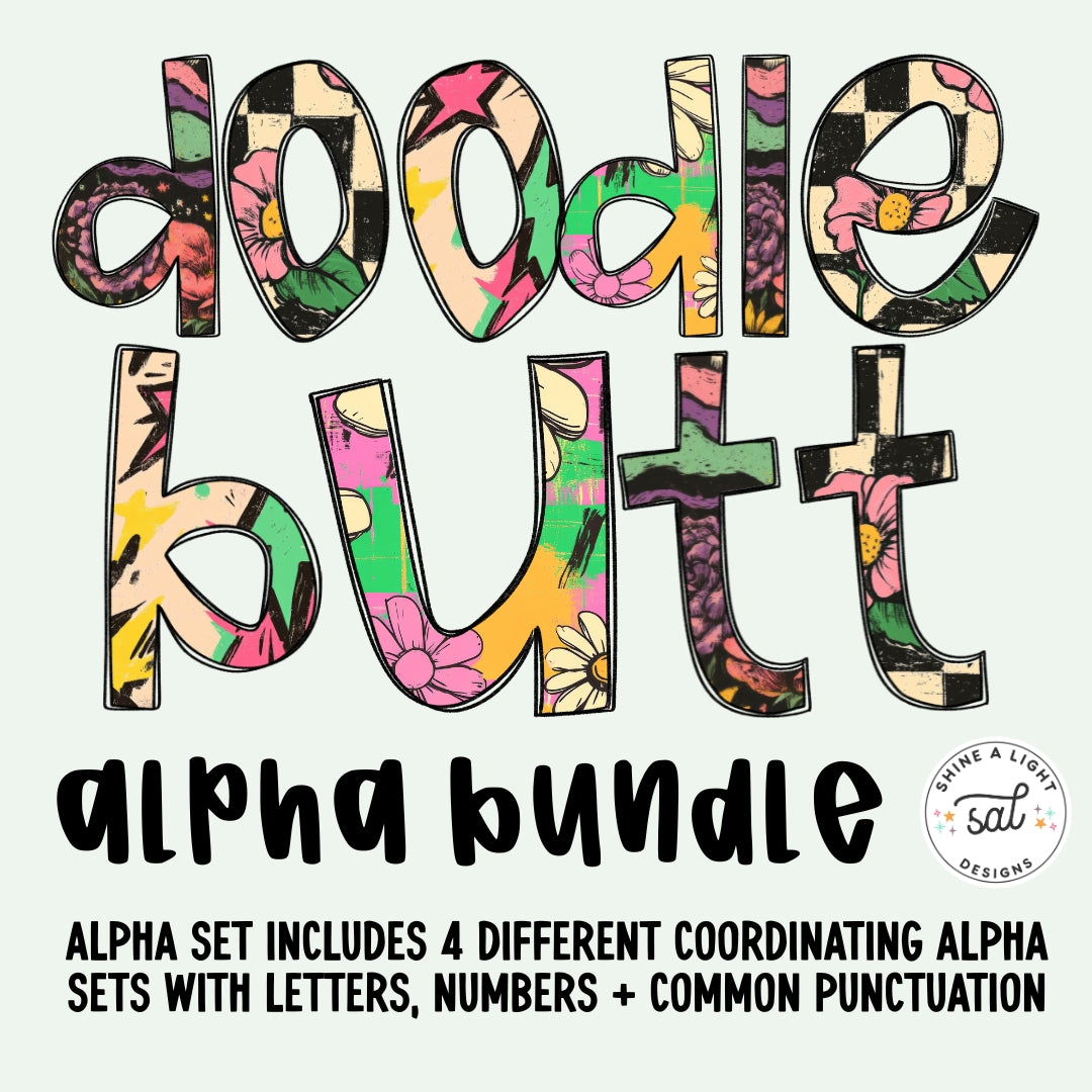 Doodlebutt PNG Alpha Set