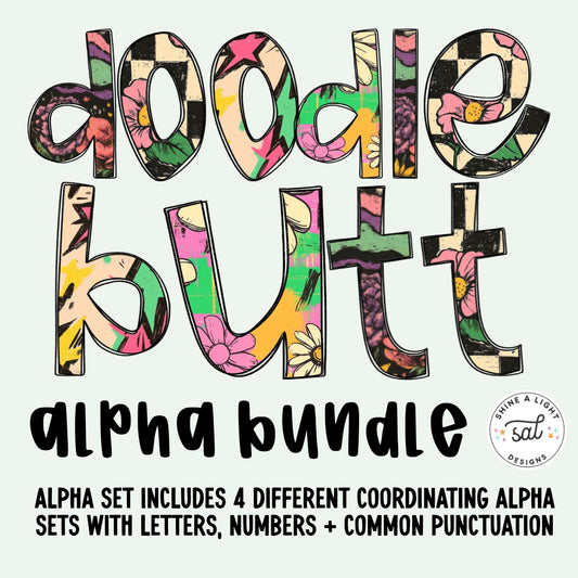 Doodlebutt PNG Alpha Set