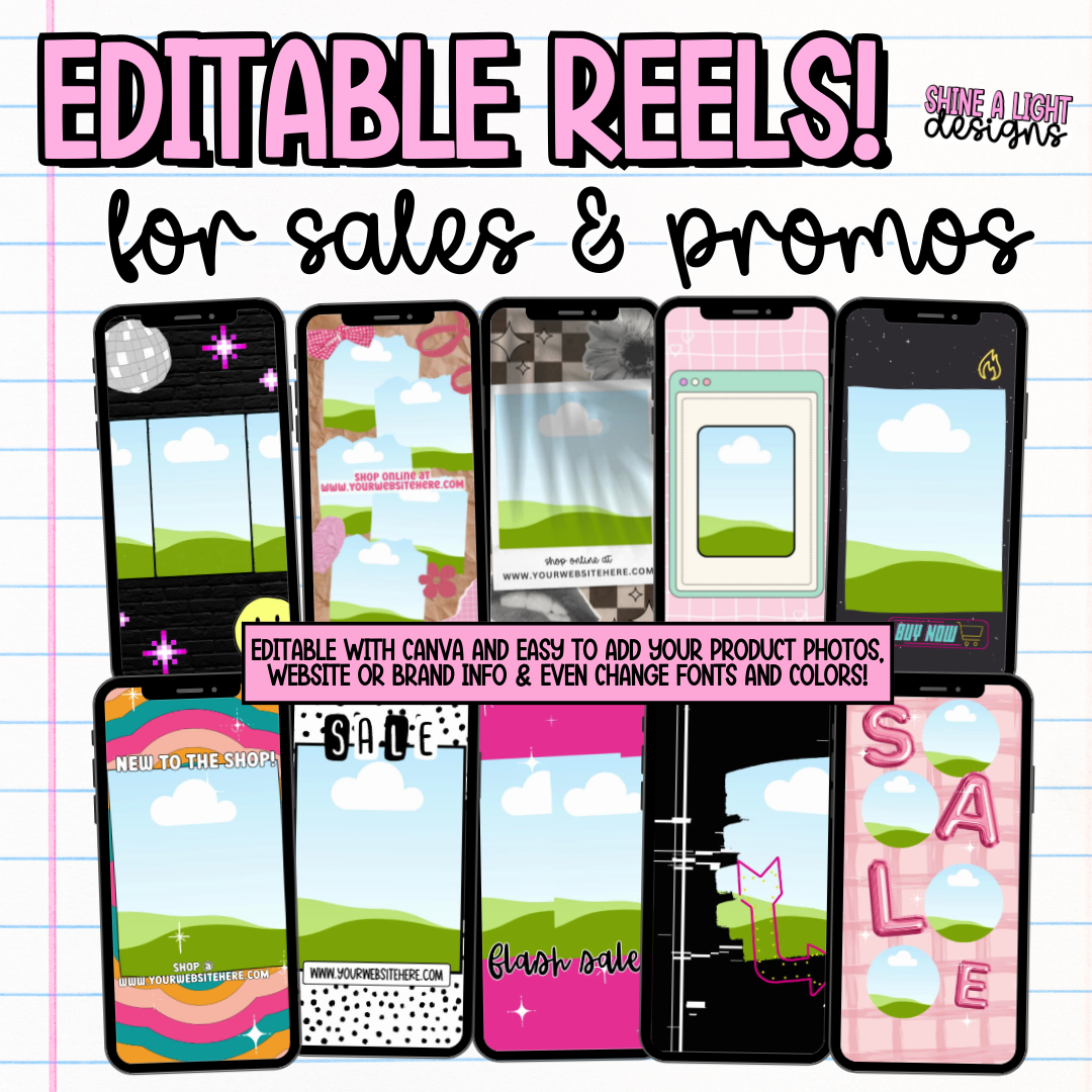 Editable Reels Bundle for Sales & Promos