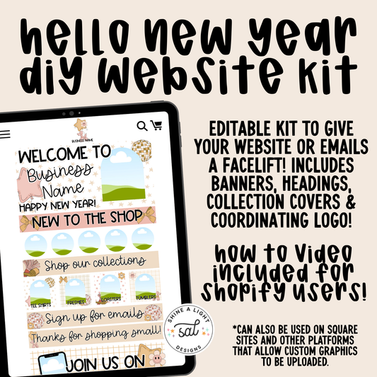 Hello New Year 2025 Website + Email Kit