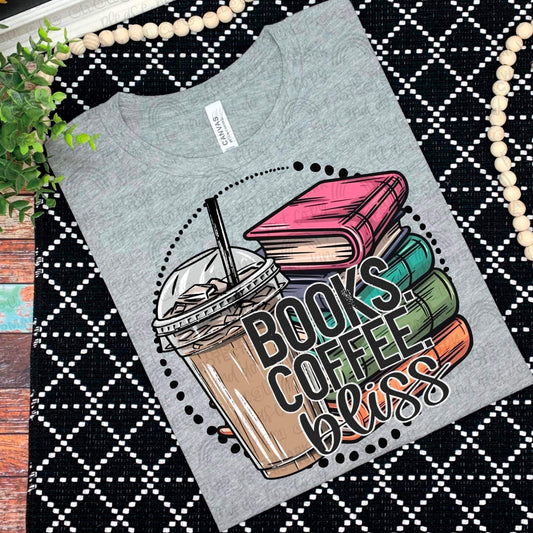 Books Coffee Bliss Digital Download PNG