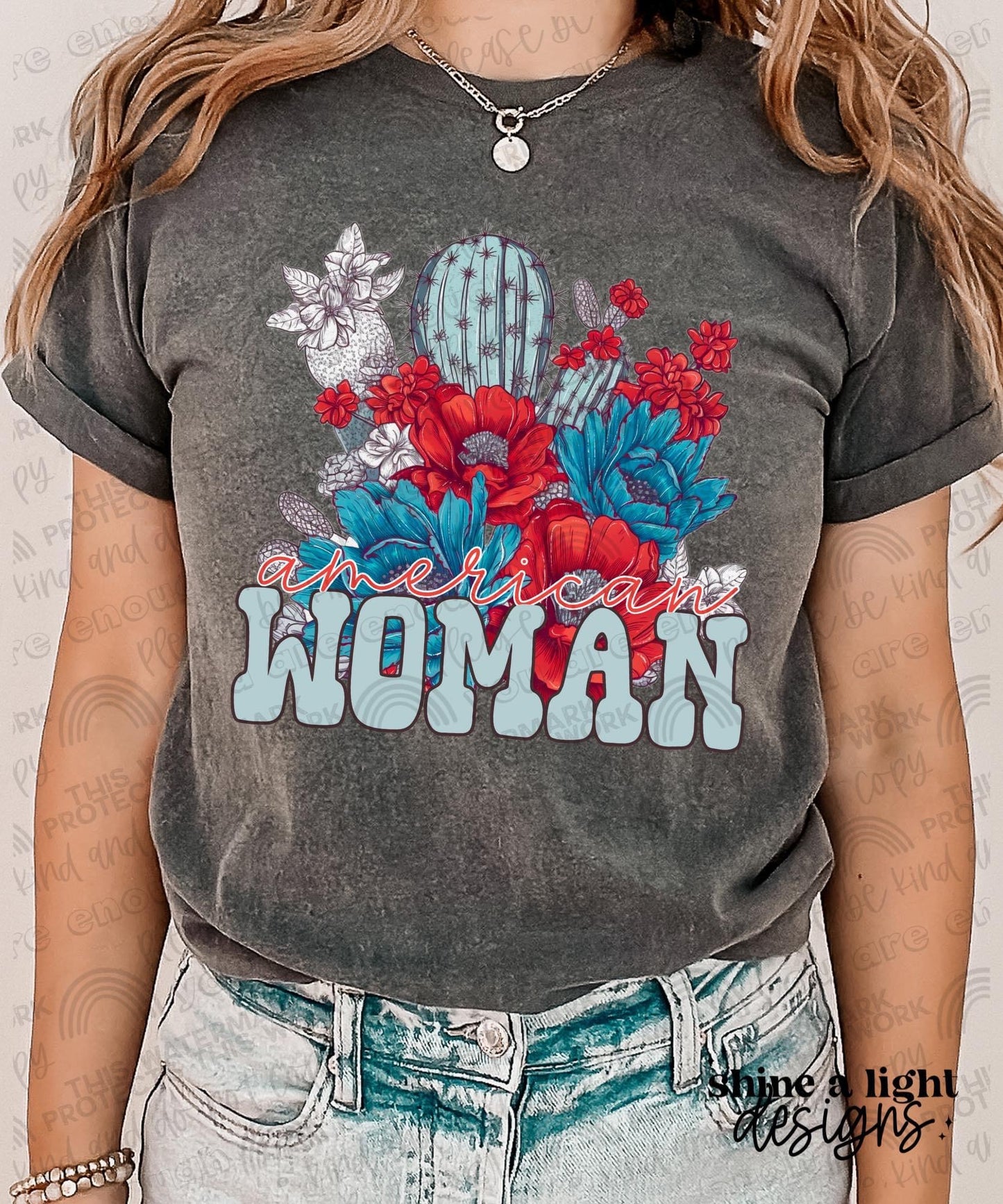 American Woman Digital Download PNG