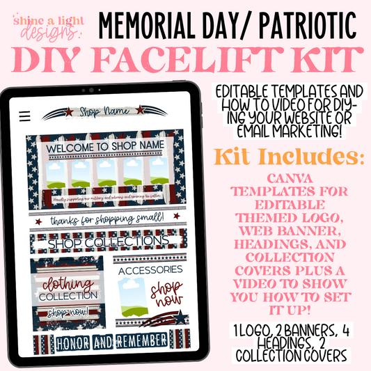 Patriotic/Memorial Day DIY Website + Email Kit
