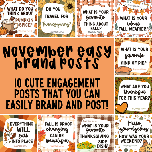 November 2025 Easy Brand Posts