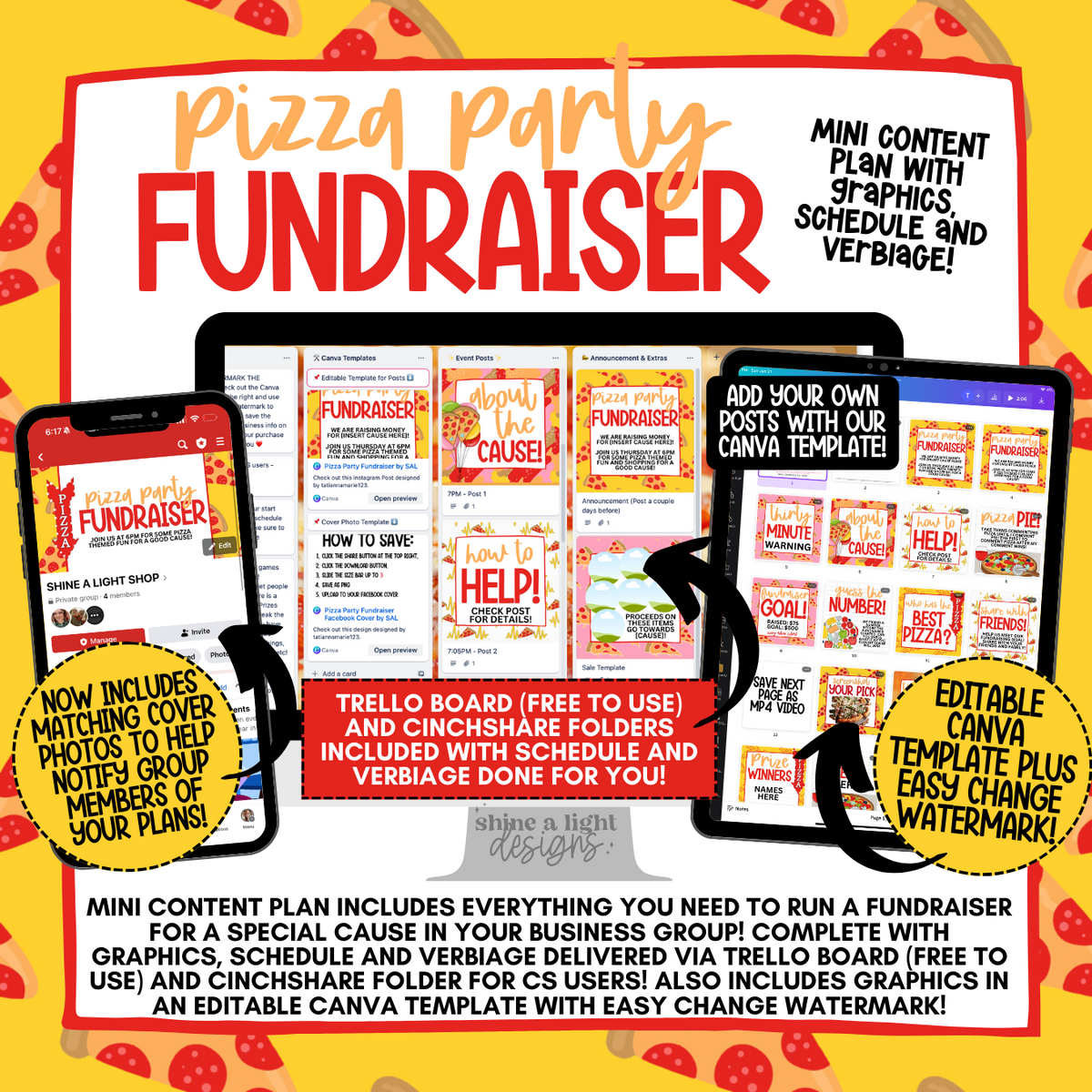 Pizza Party Raffle *100% SALES GO TO LOVE LIKE LANE AUTISM NON-PROFIT* Pizza Party Fundra ...