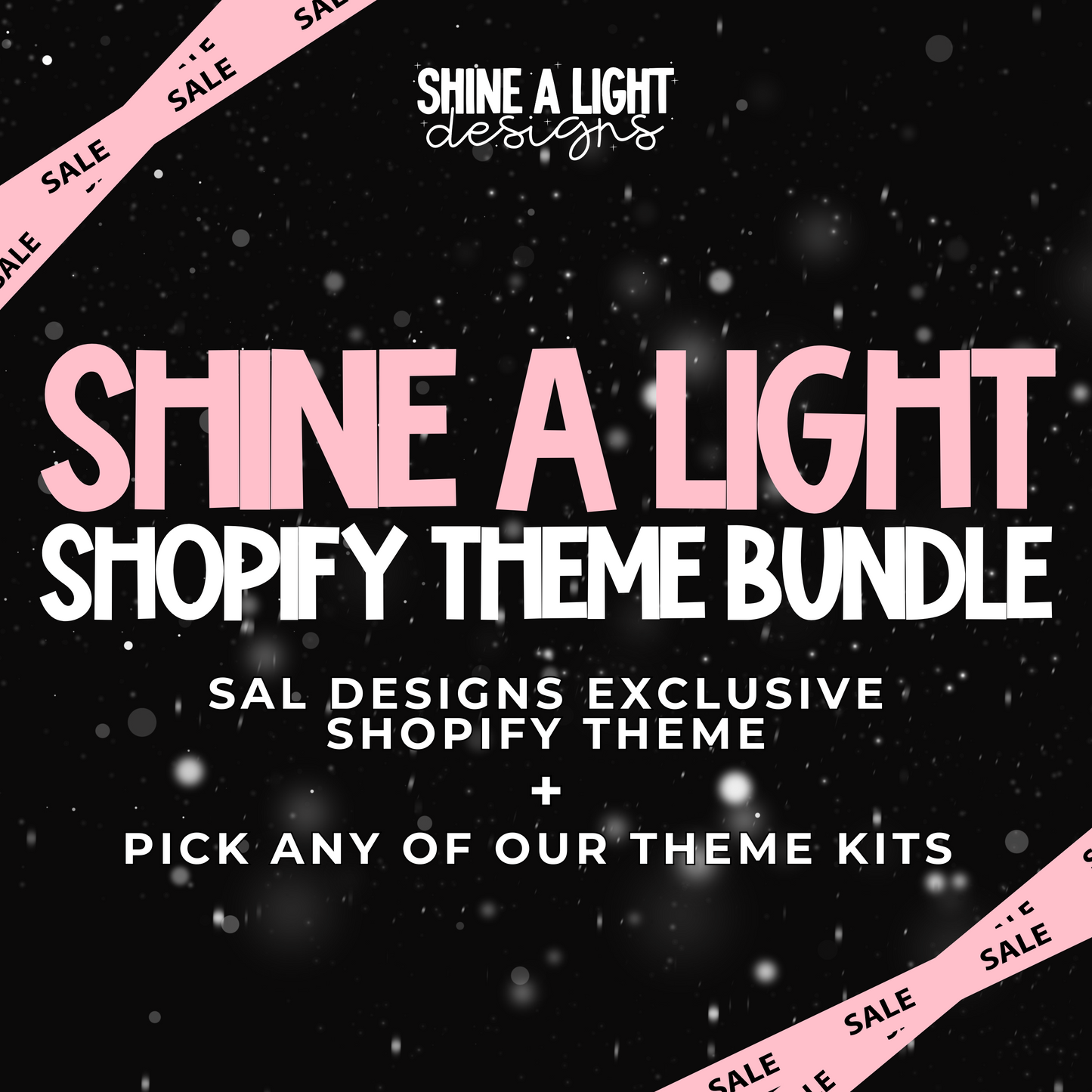 Shine A Light Designs Exclusive Shopify Theme Bundle (Theme + Free Graphics Kit)