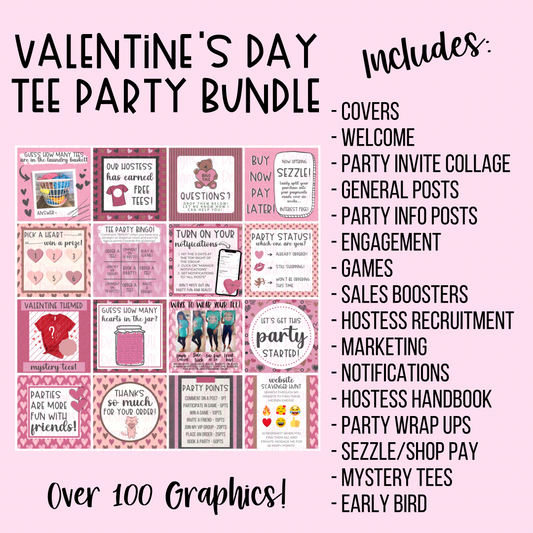 “Valentine’s Day” Easy Peasy Tee Party System