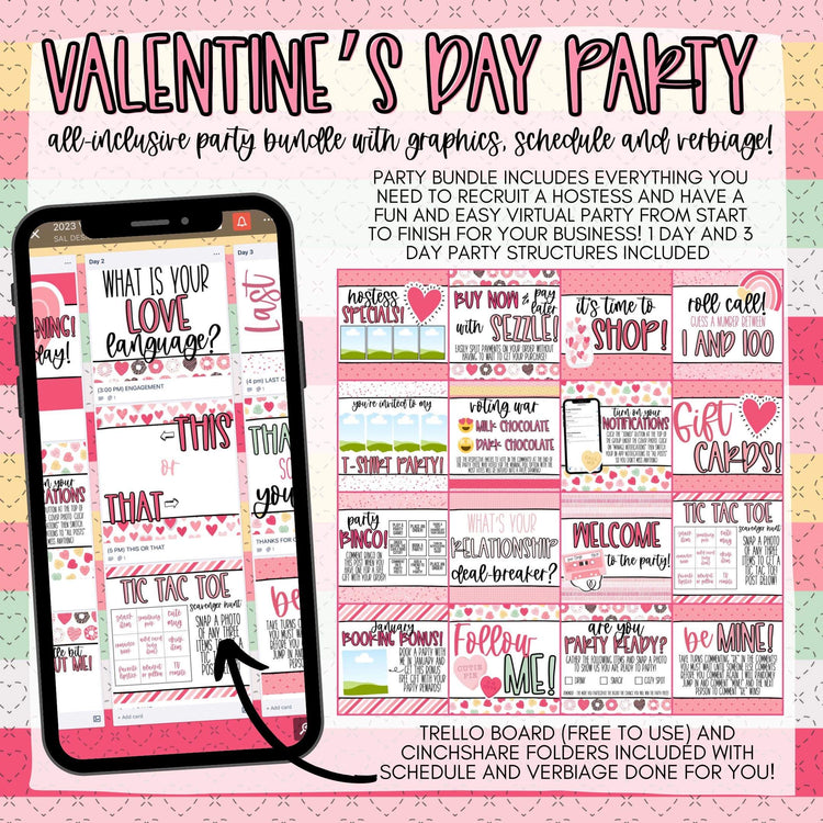 Valentine’s Day Easy Peasy All-Inclusive Party System (Includes Mystery Hostess Party!)