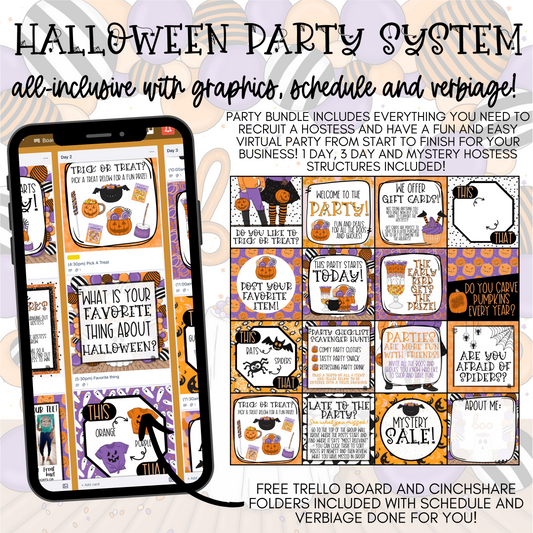 Halloween Easy Peasy All-Inclusive Party System (Includes Mystery Hostess Party!)