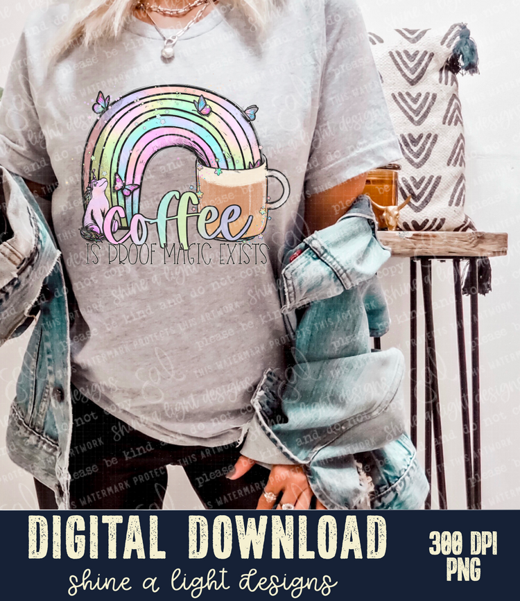 Coffee Is Proof Magic Exists Digital Download