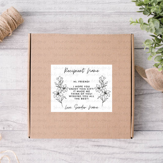 Customizable Gift Notes for Thermal Printers - Canva Template