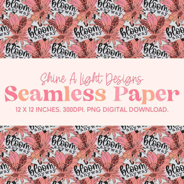 Seamless File Bloom Anyway Digital Download