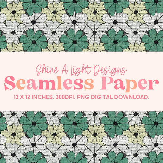 Seamless File St. Patrick’s Floral Digital Download