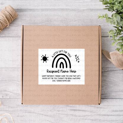 Customizable Gift Notes for Thermal Printers - Canva Template