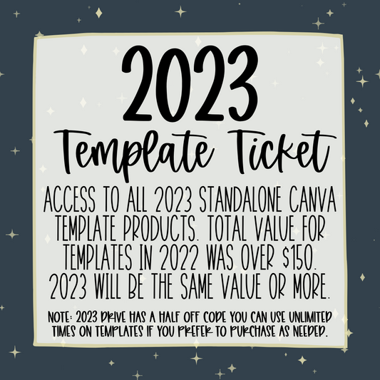 2023 Template Ticket
