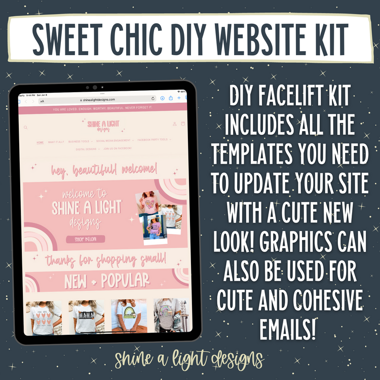 Sweet Chic DIY Website Kit